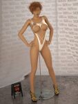 1girl hair mannequin mbirdcz swimsuit