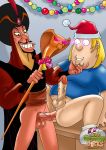 aladdin_(series) chris_griffin christmas crossover disney family_guy jafar just_cartoon_dicks smile yaoi