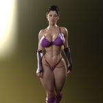 1girl 3d 3d_model alluring asian_female ass athletic_female big_ass big_breasts black_hair bra breasts female_abs fit_female gm_studios legs li_mei light-skinned_female lingerie midway_games mortal_kombat mortal_kombat_1_(2023) mortal_kombat_armageddon mortal_kombat_deadly_alliance mortal_kombat_deception nail_polish panties thick_thighs thong toned_female