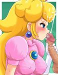  blonde_hair blue_eyes blush brooch censored crown cum doubleasterisk dress earrings ejaculation elbow_gloves erect_nipples facial fellatio female gloves handjob hat hetero interracial jewelry konpeto lala-kun long_hair lowres male nintendo oral orgasm penis pink_dress princess princess_peach shudder solo_focus super_mario_bros. sweat testicles 