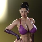 1girl 3d 3d_model alluring asian_female ass athletic_female big_ass big_breasts black_hair bra breasts female_abs fit_female gm_studios legs li_mei light-skinned_female lingerie midway_games mortal_kombat mortal_kombat_1_(2023) mortal_kombat_armageddon mortal_kombat_deadly_alliance mortal_kombat_deception nail_polish nude_female panties thick_thighs thong toned_female