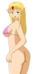 1girl alluring ass bikini female_only insanely_hot naked_from_the_waist_down nintendo ocarina_of_time pervyangel princess_zelda super_smash_bros_melee the_legend_of_zelda