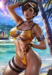  1girl activision big_breasts blizzard_entertainment breasts british brown_eyes brown_hair female_focus female_only high_res lena_oxton logan_cure looking_at_viewer orange-tinted_eyewear overwatch patreon patreon_paid patreon_reward short_hair solo_female solo_focus thick_thighs thighs tracer_(overwatch) video_game_character video_game_franchise 