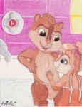  alvin_and_the_chipmunks alvin_seville bathtub brittany_and_the_chipettes brittany_miller chipettes chipmunk cute furry 