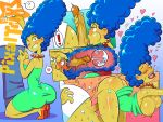 1girl ass big_ass big_breasts blue_hair breasts long_hair marge_simpson oral oral_penetration oral_sex penis penis_in_mouth penis_in_pussy pixaltrix pussy the_simpsons vaginal vaginal_penetration vaginal_sex