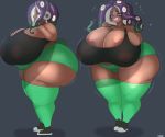 1girl ass big_ass big_breasts breasts bubble_ass bubble_butt dark_skin erect_nipples fladdykin huge_ass huge_breasts marina_(splatoon) multiple_views nintendo sexy sexy_ass sexy_body sexy_breasts smelly_ass splatoon