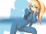 blonde_hair blue_eyes high_res metroid samus_aran tansoku102cm zero_suit