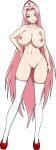 ale-mangekyo ale-mangekyo_(artist) alluring areolae big_breasts breasts female naruto nipples nude nurse nurse_cap pussy sakura_haruno slim_and_stacked solo