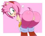 1girl 2020 amy_rose ass duplichance nipples nude sega sonic_the_hedgehog_(series) tagme