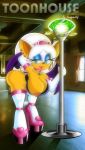 bat big_breasts breasts nipples rouge_the_bat sandybelldf sega smile solo sonic_(series) wet wings