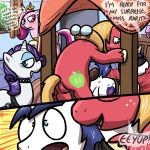  anus balls big_macintosh blindfold bondage comic friendship_is_magic hasbro my_little_pony penis pokehidden princess_cadance rarity rope rope_bondage shining_armor 