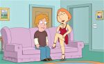 anthony_(family_guy) dress family_guy high_heels lois_griffin temptation thighs