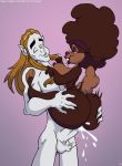  afro anthro ass big_ass big_breasts breasts brown_hair closed_eyes color cum cum_in_pussy cum_inside elf erect_penis female green_eyes hair happy happy_sex hetero lagomorph long_hair male nipples nude orgasm penetration penis rabbit sex slb smile testicles vaginal vaginal_penetration 