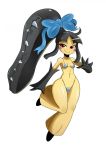 anthro bikini bipedal black_hair blush creatures_(company) fairy_type_pokemon female game_freak gen_3_pokemon hair hair_mouth kucheat looking_at_viewer mawile nintendo pokemon pokemon_(anime) pokemon_(creature) pokemon_(game) pokemon_(species) pokemon_firered_and_leafgreen pokemon_frlg pokemon_omega_ruby_&_alpha_sapphire pokemon_oras porkyman red_eyes skimpy smile sssonic2 steel_type_pokemon teeth two_tone_skin yellow_skin