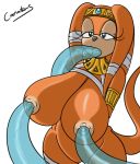 big_breasts breasts cameltoe canastus chaos cumflation furry jewelry nipple_penetration pussy rape sega sonic_(series) sonic_team tentacle tikal tikal_the_echidna water