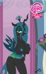 1girl big_breasts blue_nipples breasts changeling el-loko equine female friendship_is_magic hair horn horse huge_breasts my_little_pony nipples nude pussy queen_chrysalis royalty skimpy wings