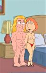  biting_lip blackzacek breasts cartoon_milf cheating cheating_wife cmdrzacek erect_nipples erection family_guy holding_penis horatio_(family_guy) huge_penis lois_griffin male milf no_bra pale_breasts panties thighs topless topless_(female) 