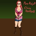 1female 1girl 1girl 1girl ass big_ass female_only glasses green_eyes gun huntress instagram pink_clothes pureruby87 red_hair shorts solo_female streamer twitch.tv twitter youtuber