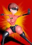  breasts cat3_(a-) disney elastigirl erection futanari latex milf pixar skin_tight the_incredibles wide_hips 