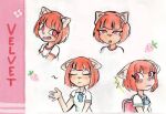  1girl anthro anthro_only character_name copycat_(webtoon) dimabelle female_only furry furry_female orange_hair reference_sheet velvet_(copycat) webtoon 