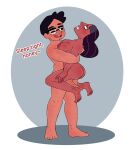  1boy 1girl bearhug doug_maheswaran hugging nude priyanka_maheswaran steven_universe 