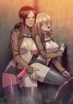  1futa 1girl ass ass_grab attack_on_titan big_breasts black_hair blonde blush breasts christa_renz erection freckles futanari futanari_on_female futanari_with_female groping high_resolution intersex krista_lenz nipple_piercing nipples penis piercing shingeki_no_kyojin tekuho_(artist) testicles uncensored very_high_resolution ymir_(attack_on_titan) ymir_(shingeki_no_kyojin) 