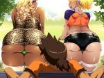 1boy 1girl 2_girls 4:3_aspect_ratio aji_bitches ajiyoshi_noriko anus artist_cg ass bbw bench blonde_hair boots breasts censored cg_art clothing cum cum_drip cum_on_ass cum_on_clothes dark_skin dress extreme_content female fishnet_legwear fishnets footwear free_style ganguro green_panties gyaru hair high_heel_boots high_heels huge_ass knee_boots leopard_print leopard_skin lipstick makeup milf mister_ajikko multiple_girls nipples orange_blue panties park plump pussy short_shorts shorts solo_focus sweat thick_thighs thigh_boots thigh_high_boots thighs thong underwear upskirt