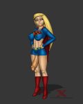 big_breasts blonde_hair blue_eyes breasts dc dcau erect_nipples futanari supergirl xpov