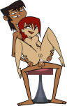 1boy 1girl accurate_art_style anal canon_couple chair codl love mike_(tdi) reverse_cowgirl_position total_drama:_revenge_of_the_island total_drama_island zoey_(tdi)