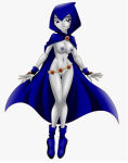 1girl bbmbbf breasts cloak dc_comics female female_only gloves looking_at_viewer nude older older_female palcomix palcomixvip.com purple_eyes pussy rachel_roth raven_(dc) shoes solo teen_titans warner_brothers young_adult young_adult_female young_adult_woman