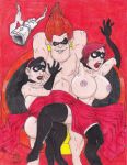  big_breasts breasts buddy_pine disney elastigirl female milf pixar syndrome the_incredibles violet_parr 