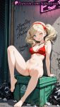 1girl 1girl 1girls 2025 against_wall ai ai_assisted ai_generated alley anime anime_style ann_takamaki arm_support atlus bangs barefoot big_breasts blonde_hair blue_eyes blush bottomless bow bra breasts bust caucasian chain-link_fence cleavage cleft_of_venus clitoral_hood closed_mouth cracked_wall feet female_focus female_only fence foot_fetish full_body graffiti hair_bow hairband heart hentai high_quality high_res high_res high_resolution indoors jewelry knee_up labia lace-trimmed_bra lace_trim leaning_back legs lingerie lipstick long_hair looking_at_viewer makeup medium_breasts megami_tensei nail_polish natsuyoru navel necklace non-asian one_eye_closed outside patreon persona persona_5 persona_5_royal pussy pussy red_bra red_hairband sign sitting smile solo_female spread_legs stable_diffusion stomach swept_bangs thighs toenail_polish toenails toes tongue tongue_out trash trash_bag trash_can twin_tails uncensored underwear underwear_only used_tissue voluptuous voluptuous_female