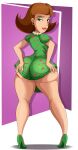  1girl ass ass_grab big_ass bottom_heavy bubble_butt cartoon_milf clothed_female fat_ass female_focus female_only high_heels high_res jimmy_neutron:_boy_genius judy_neutron large_ass long_hair looking_at_viewer looking_back mature mature_female milf nickelodeon seductive seductive_eyes seductive_look seductive_smile sexy sexy_ass sexy_body solo_female solo_focus sonson-sensei thick_ass thick_thighs 