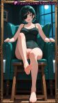 1girl 1girl 1girls 2025 ai ai_assisted ai_generated anime anime_style anus anus armchair asian bangs bare_arms bare_legs bare_shoulders barefoot big_breasts big_breasts black_camisole black_dress black_hair blue_eyes blush bottomless breasts bust camisole caucasian chainsaw_man chair cleavage cleft_of_venus collarbone dress eyepatch feet female_focus female_only foot_fetish foot_focus foreshortening full_body full_moon green_hair hentai high_quality high_res high_res high_resolution himeno_(chainsaw_man) indoors knee_up labia labia_majora legs looking_at_viewer medium_breasts mirror moon natsuyoru night night_sky no_panties non-asian nopan on_chair paipan pale_skin patreon picture_frame presenting_foot pussy pussy short_hair sitting sky smile soles solo_female spaghetti_strap stable_diffusion sweat tank_top thighs toenail_polish toenails toes tongue tongue_out uncensored voluptuous voluptuous_female window wooden_floor