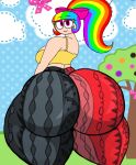 2025 biggy_deez huge_ass looking_at_viewer rainbow_hair rainbowkitty101 sexy