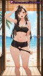 1girl 1girl 1girls 2025 ai ai_assisted ai_generated anime anime_style arm_up armpit armpits asian ass_visible_through_thighs bangs bare_arms bare_shoulders beach big_breasts big_breasts bike_shorts bikini black_buruma black_hair black_shorts black_sports_bra blue_sky blush breasts brown_eyes brown_hair bust cleavage cleft_of_venus clothes_pull cloud collarbone covered_nipples crop_top crotch_cutout crotchless crotchless_panties day feet_out_of_frame female_focus female_only final_fantasy final_fantasy_vii final_fantasy_vii_remake hentai high_quality high_res high_res high_resolution legs long_hair looking_at_viewer midriff natsuyoru navel ocean open_mouth outside palm_tree panties panties patreon pulled_by_self pussy pussy sand short_shorts shorts shorts_pull sky smile solo_female sports_bra stable_diffusion standing starfish stomach sun sunlight sweat taut_clothes teeth thighs tifa_lockhart tongue tongue_out tree uncensored underwear upper_teeth_only voluptuous voluptuous_female water