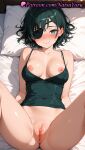 1girl 1girls 2025 ai ai_assisted ai_generated anime anime_style anus anus bangs bare_shoulders bed bed_sheet big_breasts big_breasts black_camisole black_hair blue_eyes blush bottomless breasts bust camisole caucasian chainsaw_man clitoris closed_mouth collarbone covered_navel ear_blush eyepatch female_focus female_only green_hair hentai high_quality high_res high_res high_resolution himeno_(chainsaw_man) indoors labia labia_majora light-skinned_female looking_at_viewer lying medium_breasts medium_hair natsuyoru nipple_slip nipples nipples_outside non-asian on_back on_bed one_breast_out one_eye_covered paipan patreon pillow pussy pussy pussy_lips pussy_peek short_hair smile solo_female spaghetti_strap spread_legs stable_diffusion tank_top thighs uncensored uncensored_nipples voluptuous voluptuous_female vulva wig