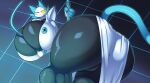 1girl anthro ass ass_focus big_ass big_breasts black_body blush blush_stickers breasts clothed clothing darkner deltarune deltarune_chapter_2 eyelashes fat_ass felid female_focus female_only gigantic_breasts glowing glowing_eyes high_res huge_ass huge_breasts hyper looking_at_viewer machine mammal one_eye_closed partially_clothed presenting presenting_hindquarters pussy robot simple_background smile smiling_at_viewer smirk smirking_at_viewer tail tasque_manager thiccbuns undertale_(series) whip wink winking_at_viewer yellow_eyes