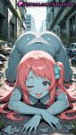 1girl 1girl 1girls 2025 ahoge ai ai_assisted ai_generated all_fours anime anime_style asian ass ass big_breasts bikini blue_eyes blue_skin blush body_paint bow bra breasts broken_glass broken_window building bust car city cleavage colored_skin day female_focus female_only giant giantess glass_shards ground_vehicle hair_bow hair_ribbon hentai high_quality high_res high_res high_resolution juicy_butt long_hair looking_at_viewer medium_breasts minamoto_sakura motor_vehicle natsuyoru on_all_fours one_eye_closed one_side_up open_mouth outside panties panties patreon pink_hair polka_dot polka_dot_bow polka_dot_ribbon red_hair ribbon road rubble ruins scar scar_across_eye scar_on_face scar_on_forehead side-tie_bikini_bottom side-tie_panties smile solo_female stable_diffusion stitches string_bikini swimsuit thong tongue tongue_out top-down_bottom-up underwear underwear_only van veiny_breasts voluptuous voluptuous_female white_bikini white_bra white_panties zombie zombie_land_saga