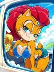 1girl ai ai_generated alicia_acorn archie_comics bikini blush bra bubbles chipmunk female female_solo foxknightyouko milf mobian panties solo sonic sonic_the_hedgehog_(archie) sonic_the_hedgehog_(comics) sonic_the_hedgehog_(series)