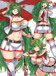 1girl 1girl alluring alternate_costume ass belt beltskirt big_breasts blush boots bracelets cleavage collar colored crop_top cropped_jacket curvaceous curvy female_only goddess green_eyes green_hair grin high_res holding_umbrella horny horny_female hourglass_figure jacket jewelry kid_icarus kid_icarus_uprising long_hair looking_at_viewer midriff milf multiple_poses navel neck_ring nintendo palutena race_queen salute skirt smiling_at_viewer stockings suzusiigasuki thick_thighs thighhigh_boots thighs tiara umbrella very_long_hair voluptuous white_crop_top white_jacket white_skirt white_thighhighs wink winking winking_at_viewer