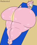 1girl 1girl 1girl amy_rose ass_bigger_than_head ass_focus backboob barefoot beach big_breasts casual casual_nudity completely_nude completely_nude_female female_only full_body huge_ass hyper_ass naked_female nude nude nude_female pixelectrical public public_nudity sega solo_female teasing