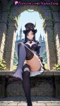 1girl 1girl 1girls 2025 ai ai_assisted ai_generated anime anime_style arcane arcane_caitlyn arm_support ass bangs big_breasts big_breasts black_hair black_thighhighs blue_eyes blue_hair blue_headwear blue_jacket blue_thighhighs blush breasts brown_gloves bust caitlyn_(league_of_legends) caitlyn_kiramman castle cleavage cleft_of_venus closed_mouth crossed_legs day dress feet female_focus female_only foot_fetish foot_focus foot_out_of_frame foreshortening frilled_dress frills full_body gloves goggles goggles_on_headwear gold_trim hat hentai high_quality high_res high_res high_resolution jacket juicy_butt juliet_sleeves labia league_of_legends league_of_legends:_wild_rift legs long_hair long_sleeves looking_at_viewer medium_breasts natsuyoru no_panties no_shoes nopan outside parted_bangs patreon pov_feet puffy_sleeves pussy pussy riot_games sitting skirt smile soles solo_female stable_diffusion steampunk stockings stockings thighs toes top_hat uncensored upskirt voluptuous voluptuous_female white_skirt