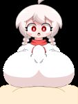 1boy 1girl 2d 2d_(artwork) 2d_animation 2d_artwork balls beat_banger big_breasts big_penis clothed_female_nude_male female_focus gif huge_breasts huge_cock male_pov paizuri paizuri_under_clothes straight toriel_beat_banger