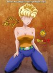 blonde_hair breasts dragon_ball dragon_ball_z female female_only milf panchy_briefs solo