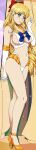 1girl alluring big_breasts bishoujo_senshi_sailor_moon blonde_hair blue_eyes bow high_heels long_hair minako_aino mini_skirt ribbon sailor_venus skimpy_bikini stormfeder swimsuit