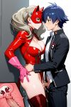 1boy 1girl ai_generated ann_takamaki blonde_hair blue_eyes blue_hair cleavage couple crossover cum cum_in_pussy minato_arisato penis penis_in_pussy persona_3 persona_5 sex vaginal vaginal_penetration vaginal_sex yuuki_makoto