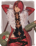 1girl alluring anna_williams anne_birkenau big_breasts black_and_red_hair cleavage coat death_by_degrees lingerie lucky_tom_bazooka namco pants rocket_launcher see_through silf tekken tekken_1 tekken_2 tekken_3 tekken_5_dark_resurrection tekken_6_bloodline_rebellion tekken_7 tekken_8 tekken_blood_vengeance tekken_tag_tournament tekken_tag_tournament_2 weapon