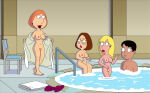 breasts connie_d'amico erect_nipples family_guy glasses lois_griffin meg_griffin nude pubic_hair pussy shaved_pussy thighs