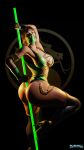 1girl 1girl 1girl 3d alluring athletic_female big_breasts clothed dark-skinned_female dark_skin female_only fit_female jade_(mortal_kombat) midway_games mortal_kombat mortal_kombat_1_(2023) mortal_kombat_armageddon tagme thedirtden